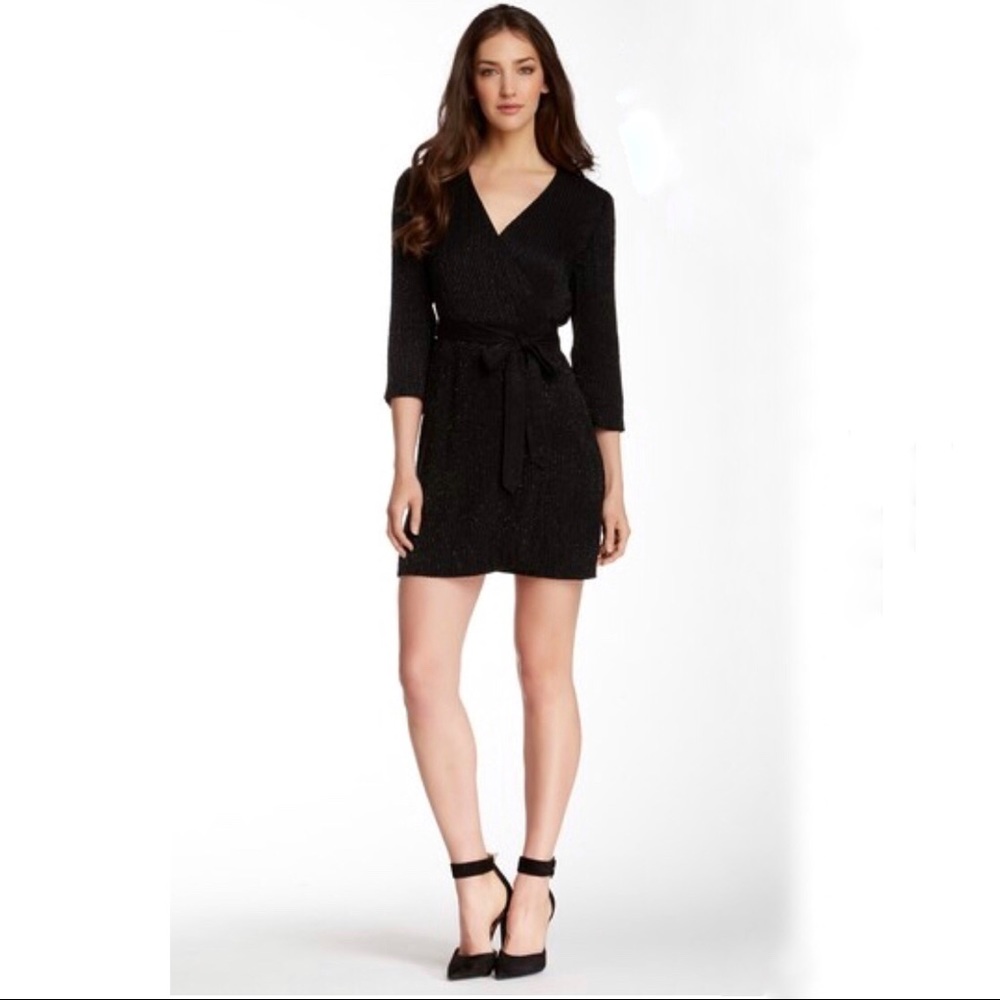 Diane Von Furstenberg Beaded Julian Wrap dress